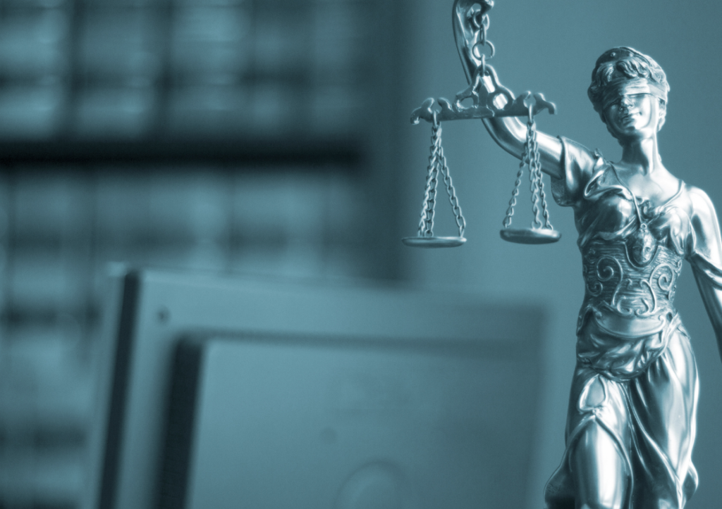 Lady of Justice holding scales of justice
