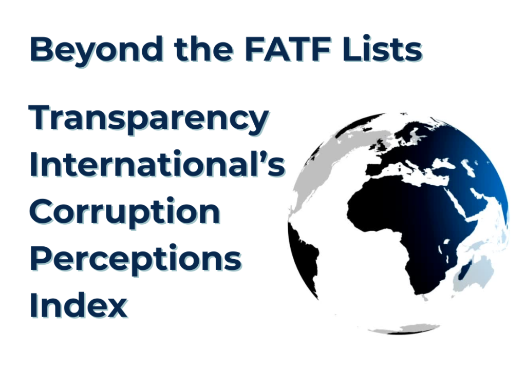 Beyond the FATF lists - Transparency International's Corruption Perceptions Index
